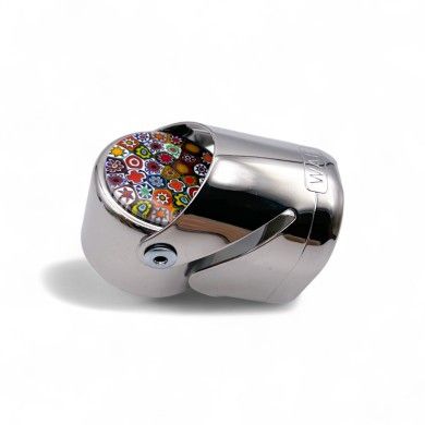 BURANO | Tapón de botella de metal con Murrina| Murano-Store