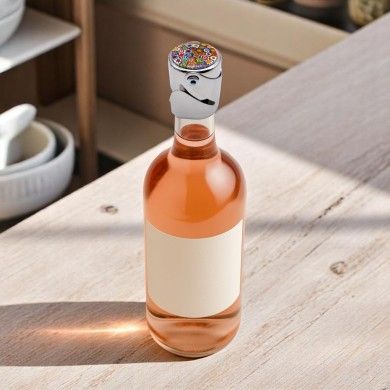 BURANO | Tapón de botella de metal con Murrina| Murano-Store