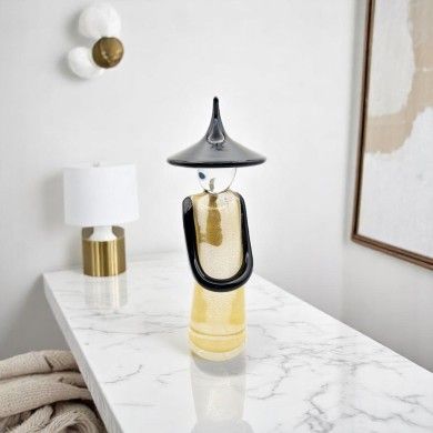 MULAN | Escultura de vidrio chino con pan de oro | Murano-Store