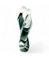 JOY | Smoked Gray Glass Lovers Sculpture | Murano-Store