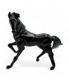 SPIRIT | Cavallo in vetro pastello nero lucido | Murano-Store