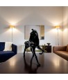 SPIRIT | Cavalo em vidro preto brilhante pastel | Murano-Store