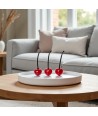 ROSSY, Cerejas em vidro de Murano | Fruta decorativa
