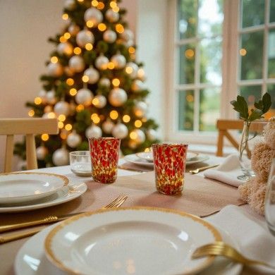 FANTASY, 4er-Set Likörgläser aus Muranoglas | Geschenkideen