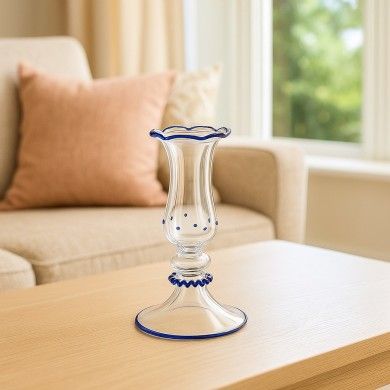 LUCIA | Classic Crystal Glass Candle Holder | Murano Store