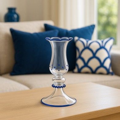 LUCIA | Classic Crystal Glass Candle Holder | Murano Store