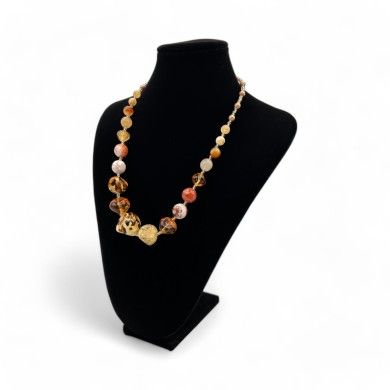 SAVANNA | Collar artesanal de perlas y aventurina | Murano Store