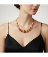 SAVANNA | Handgefertigtes Collier aus Perlen und Aventurin | Murano-Store