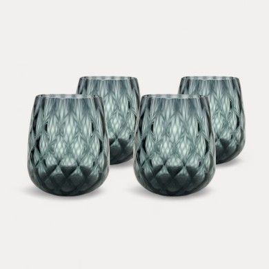 BOTTENIGA | Bicchieri da tavola moderni Grigio fumo | Murano Store