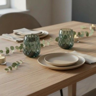 BOTTENIGA | Gobelets de table modernes Gris fumé | Boutique Murano