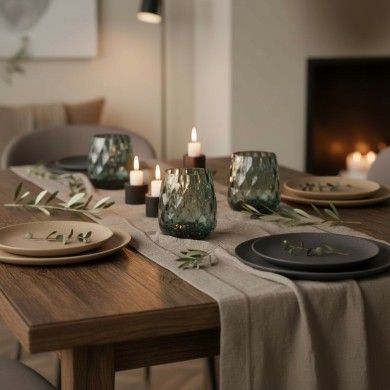 BOTTENIGA | Copos de mesa modernos Smoke grey | Loja Murano