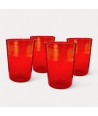 DOGE | Set 4 Bicchieri da tavola rossi e oro | Murano Store