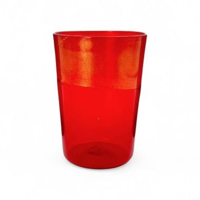 DOGE | Conjunto de 4 copos de mesa vermelhos e dourados | Murano Store