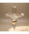LAVINIA, Kerzenhalter aus geblasenem Glas mit Goldfaden | Murano Store