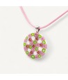 LUNIKA | Millefiori Murrina Pendant | Green Rose | Murano-Store
