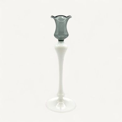 Portacandele CLEDIS em vidro soprado bicolor | Design elegante