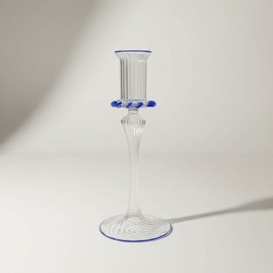 SILYA | Portacandele classico in vetro cristallo | Murano Store