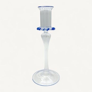 SILYA | Classic Crystal Glass Candle Holder | Murano Store