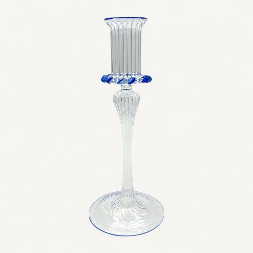 SILYA | Classic Crystal Glass Candle Holder | Murano Store