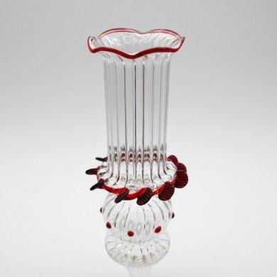 SYLIA, classic blown glass candle holder | Murano Store