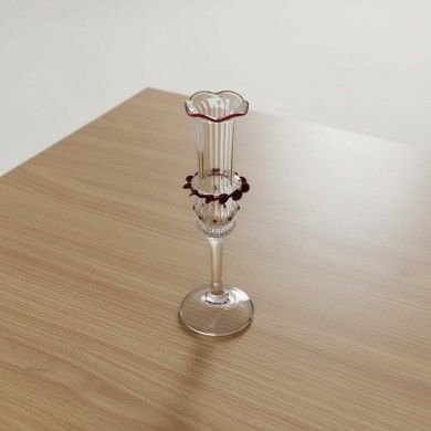 SYLIA, classic blown glass candle holder | Murano Store