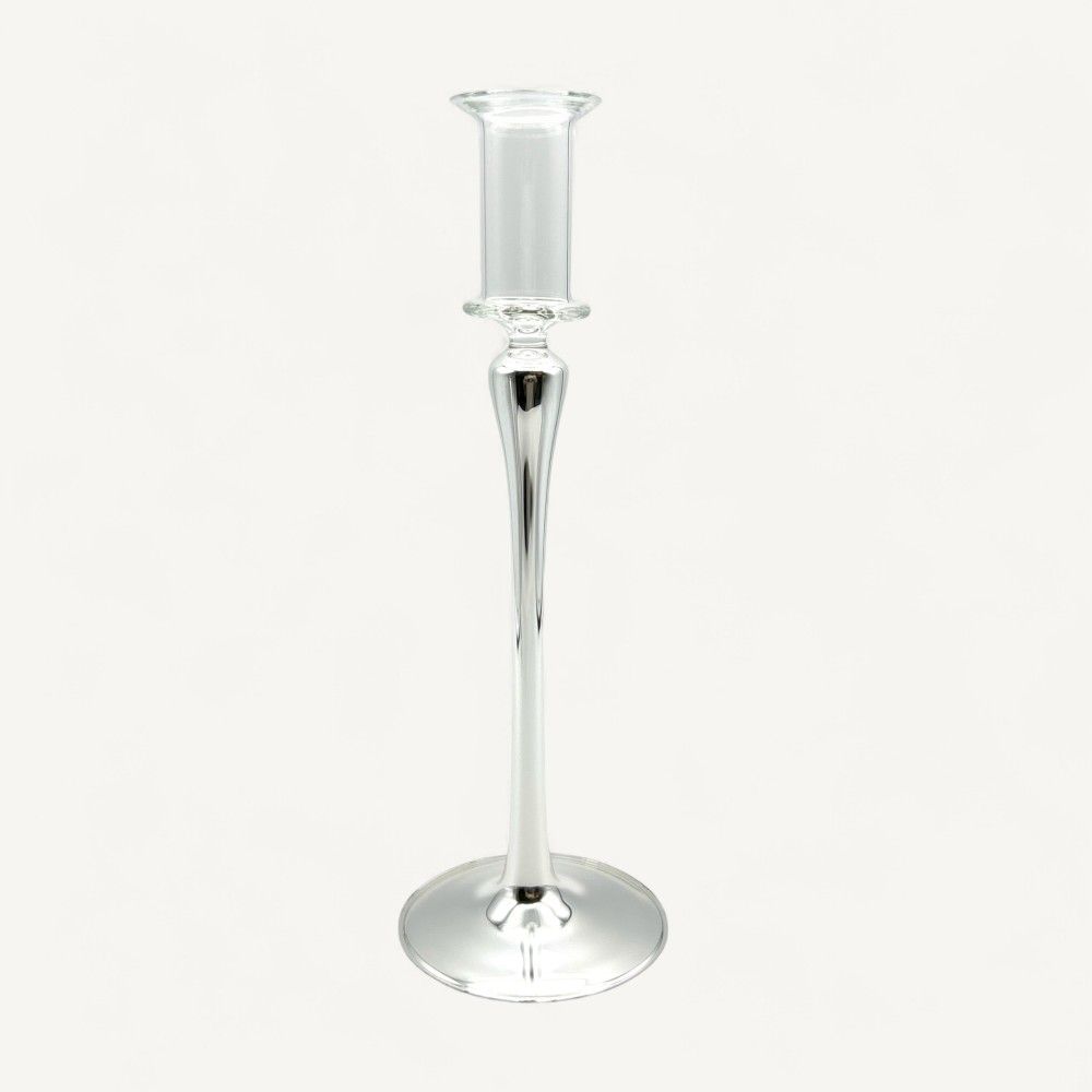 MIMOSA, Moderno portavelas de cristal espejado | Murano Store