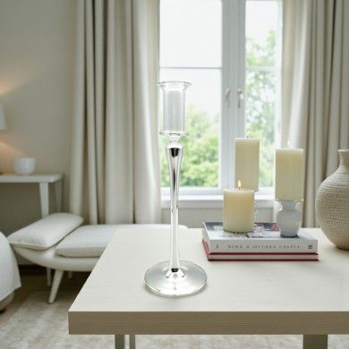 MIMOSA, Bougeoir moderne en verre miroir | Murano Store