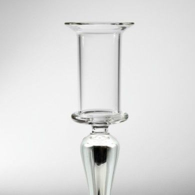 MIMOSA, Moderno portavelas de cristal espejado | Murano Store