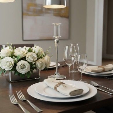 MIMOSA, Modern Mirrored Glass Candle Holder | Murano Store