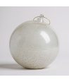SILENA, bola de Navidad artesanal blanco leche y oro | Tienda de Murano