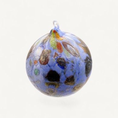 GALENA, blue Murano glass Christmas ball | Murano Store