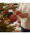 CALYSSA, pallina di Natale rossa in vetro soffiato | Murano Store