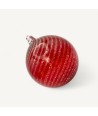 CALYSSA, pallina di Natale rossa in vetro soffiato | Murano Store