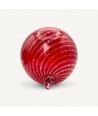CALYSSA, rote mundgeblasene Glaskugel | Murano Store