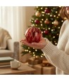 CALYSSA, Red Blown Glass Christmas Ball | Murano Store