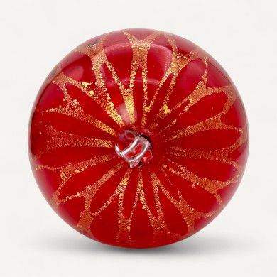 CALYSSA, pallina di Natale rossa in Vetro Soffiato | Murano Store