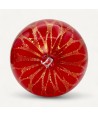 CALYSSA, boule de Noël en verre soufflé rouge | Murano Store