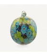 LUCEA, boule de Noël en verre de Murano avec feuille d'or et Murrine
