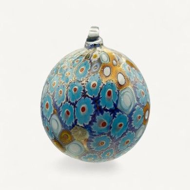 CELESTIA, boule de Noël avec Murrine et or | Murano Store