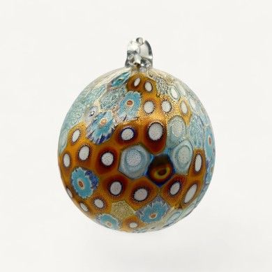 CELESTIA, pallina di Natale con Murrine e oro | Murano Store