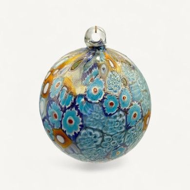CELESTIA, Weihnachtskugel mit Murrine und Gold | Murano Store