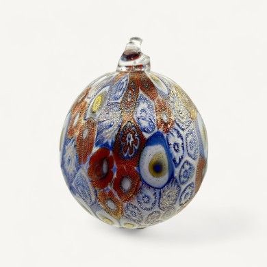 ETEREA, boule de Noël avec Murrine et feuille d'or | Murano Store