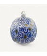 ESSENZA, boule de Noël en verre de Murano avec feuille d'or et Murrine