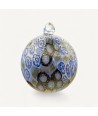 ESSENZA, Weihnachtskugel aus Muranoglas mit Blattgold und Murrine