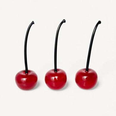 ROSSY, Murano glass lampwork cherries | Decorative fruit