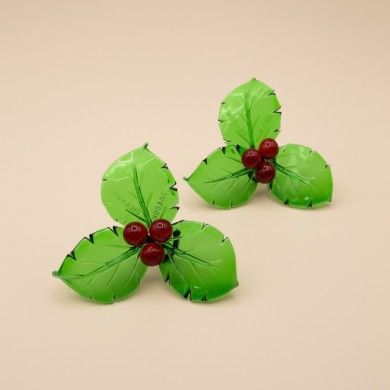 JULLY, Weihnachtsstechpalme mit roten Beeren | Murano-Store