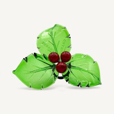 JULLY, houx de Noël avec baies rouges | Murano-Store