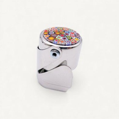 BURANO | Tapón de botella de metal con Murrina| Murano-Store