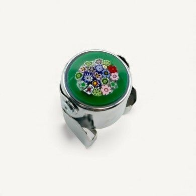 BURANO | Tappo bottiglia in metallo con Murrina | Murano Store