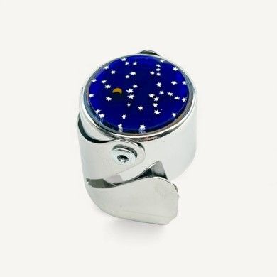 BURANO | Tappo bottiglia in metallo con Murrina | Murano Store